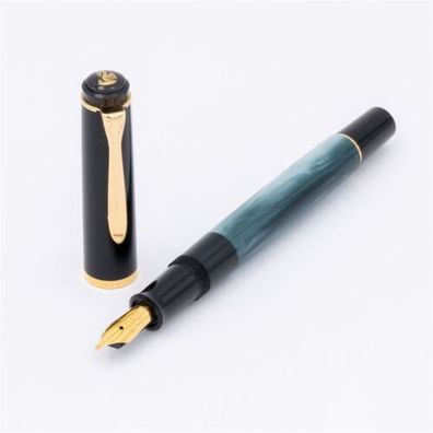 Pelikan M200 blau marmoeriet Füller