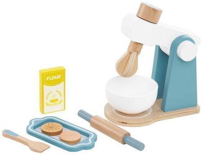 Holzmixer mit Zubehör für Kinder, Spielzeugmixer für Kleinkinder, Koch-Spielset