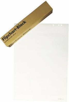 Büroring Flipchartblock 20Bl 68x99cm blanko/ blanko VE5 BRG650708