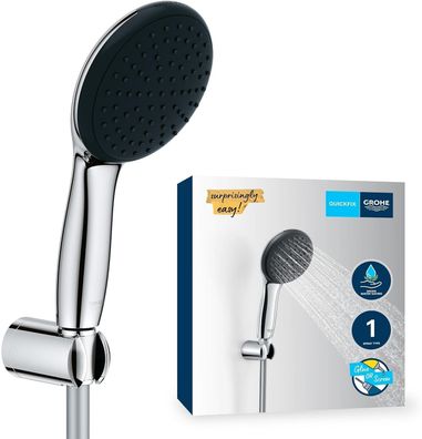 Wasserspar-Brauseset Grohe Vitalio 110 (27944001) mit Wandhalter, Chrom, 8 l/min