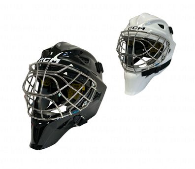 Maske CCM AXIS F5 Senior mit CE - Farbe: weiss