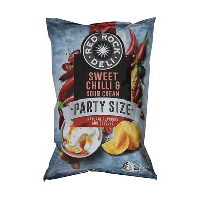 Red Rock Sweet Chilli & Sour Cream Chips Party Size 290 g