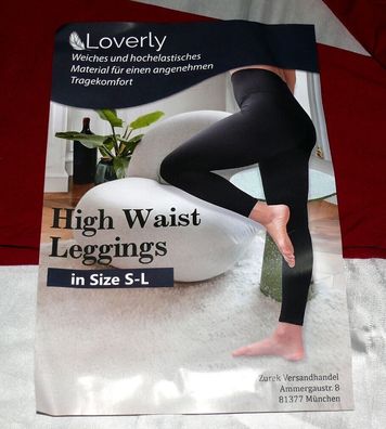 Loverly High Waist Leggings Hochelastische Tragekomfort Kompression S-L Weinrot