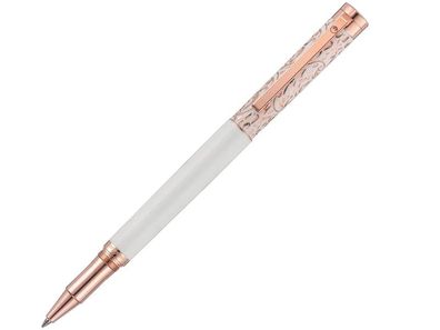 Waldmann Rollerball Xetra Vienna Lady, weiß, Handgravur, Roségold