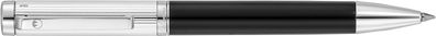 Rollerball Waldmann Liberty Capless mit Nadelstreifenmuster, Lack schwarz