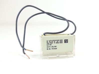 Lütze LV-S1 Entstördiode mit Befestigungshalterung 24V 0,4W 70434