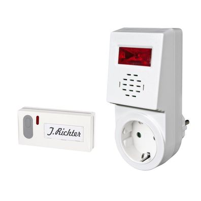 Elektrobock BZ3-1S Funk Türglocke mit Lichtanzeige und Schaltsteckdose