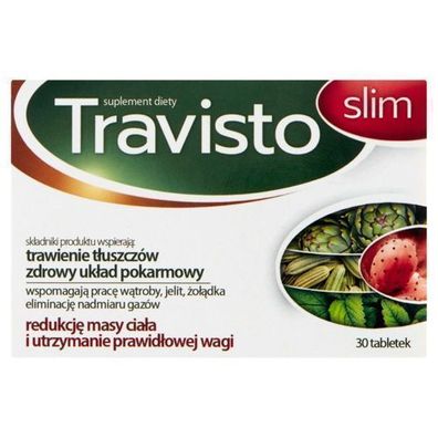 Travisto Slim, 30 Tabletten - Unterstützt Verdauung