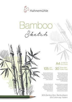 Hahnemühle Bamboo Skizzenblock 105g/m², 30 Blatt, verschiedene Größen