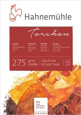 Hahnemühle Aquarellblock Torchon rau 275g/m², 20 Blatt, verschiedene Größen