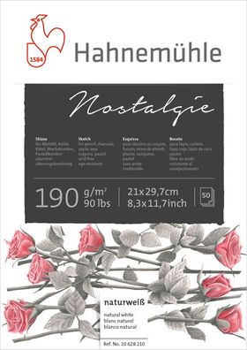 Hahnemühle Skizzenblock Nostalgie 190g/m², 50 Blatt, verschiedene Größen