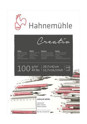 Hahnemühle Skizzenblock Creativ 100g/m², 100 Blatt - verschiedene Größen