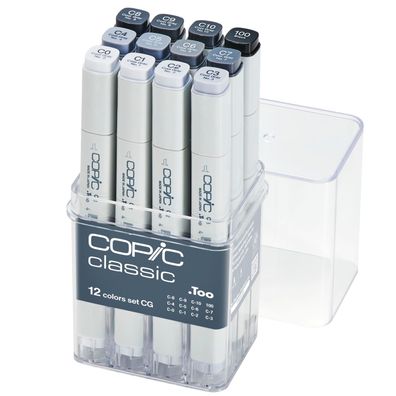 Copic Marker 12er Set - Grau CG