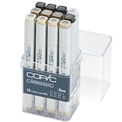 Copic Marker 12er Set - Grau WG