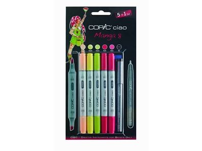 Copic Ciao 5 + 1 Set Manga 8