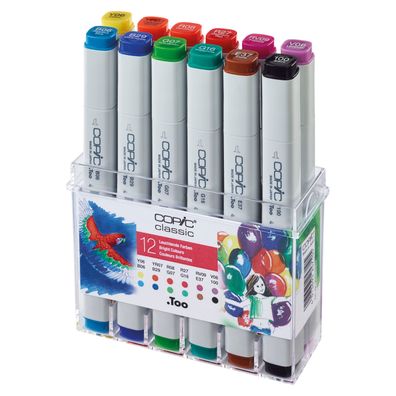 Copic Marker 12er Set - Leuchtende Farben