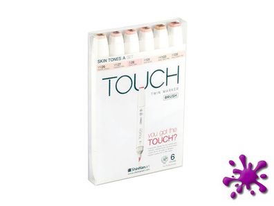 Touch Twin Brush Marker 6er Set Skin Tones - Hauttöne