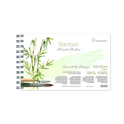 Hahnemühle Bamboo Carnet de Voyage 265g/m², 15,3x25cm, 15 Blatt