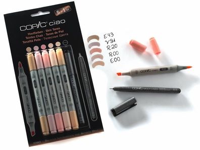 Copic Ciao 5 + 1 Set Hautfarben