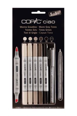 Copic Ciao 5 + 1 Set Warme Grautöne