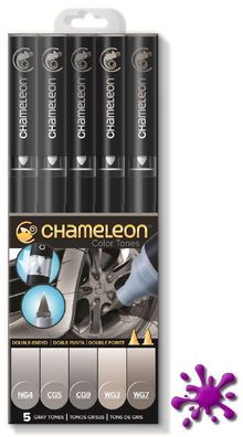 Chameleon Pens 5er Set - Grautöne