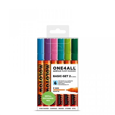 Molotow ONE4ALL 127HS Marker 6er Basic-Set 2