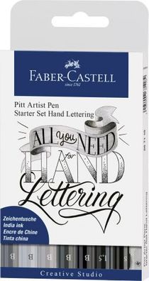 Faber-Castell Tuschestift Pitt Artist Pen Lettering 8er Etui