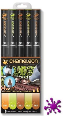 Chameleon Pens 5er Set - Erdfarben