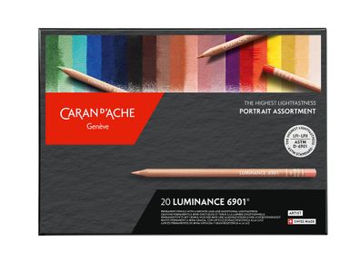 Caran d‘Ache Luminance 6901 - Portrait, 20 Künstlerfarbstifte