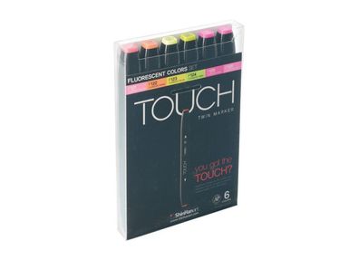 Touch Twin Marker 6er Set Fluorescent Colors