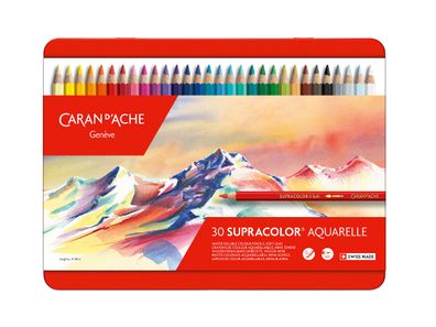 Caran d‘Ache Supracolor Soft Aquarellfarbstifte - 30 Farben