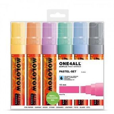 Molotow ONE4ALL 627HS Marker 6er Pastel-Set