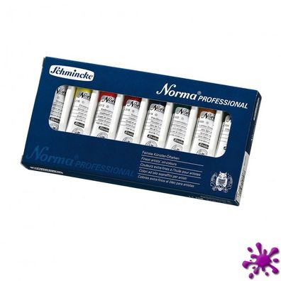 Schmincke Norma Professional Ölfarben im Kartonset, 8 x 20ml