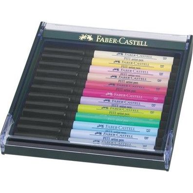 Faber-Castell PITT Artist Pen brush 12er Etui Pastell