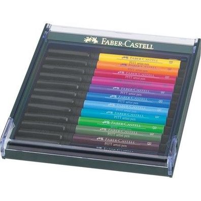 Faber-Castell PITT Artist Pen brush 12er Etui Basic