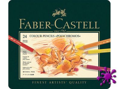 Faber-Castell Polychromos Farbstifte 24er Metalletui - 110024