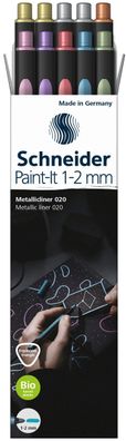 Schneider Paint-It Metallic Liner Set, 1-2 mm Strichstärke