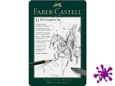 Faber-Castell Pitt Graphite Set, klein im Metalletui 12-teilig