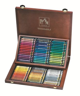 Caran d'Ache Neocolor II Holzkoffer - 84 Farben