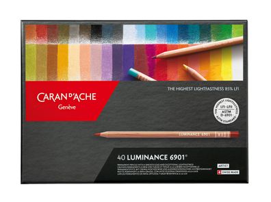 Caran d‘Ache Luminance 6901 - 40 Künstlerfarbstifte