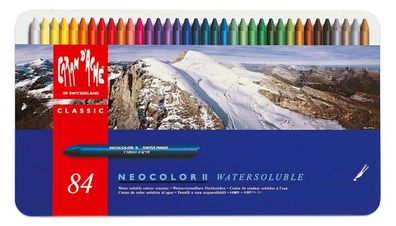 Caran d'Ache Künstlerkreide Neocolor II - 84 Farben im Metalletui