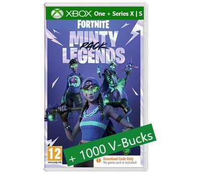 NEU DLC Key Code für Fortnite Minty Legends Pack + 1000 V-Bucks XBOX Series X S