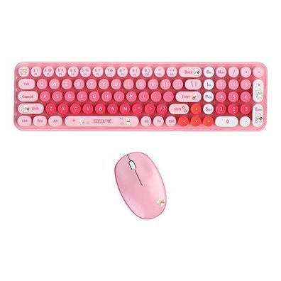 MOFII - SMK-682M8AG Pink - Tastatur- und Maus-Set