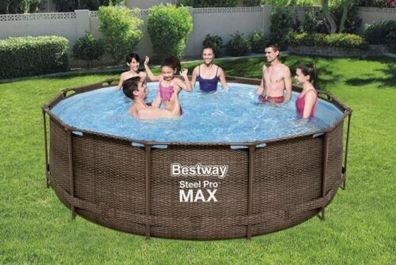 Bestway 56709 Steel Pro Max Deluxe 366 x 100 cm Pool-Set