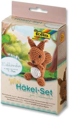 Bringmann folia 23909 - Mini-häkelset "eichhörnchen"