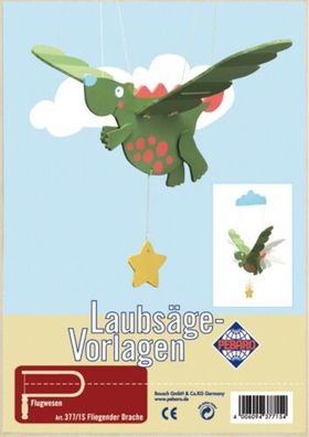 Pebaro Laubsägevorlage fliegender Drache