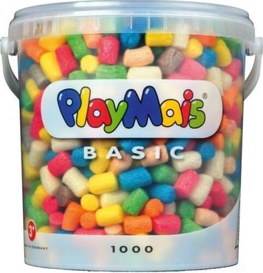 PlayMais Basic 1000 bunt 100% biologisch abbaubar Mais Formen Schneiden Eimer