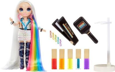 MGA Entertainment Rainbow High 5-in-1 Haarstudio mit Modepuppe Amaya Raine