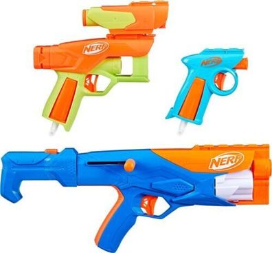 Hasbro F8633EU4 - Nerf N Series Gear Up Pack High-Performance-Blaster-Set mit 3