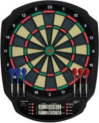 Carromco Elektronik Dartboard TOLEDO-301 3-Loch Abstand 52x41,7x3,2cm Dartspiel